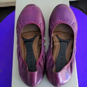 Marni dark violet ballerina flats, size 7